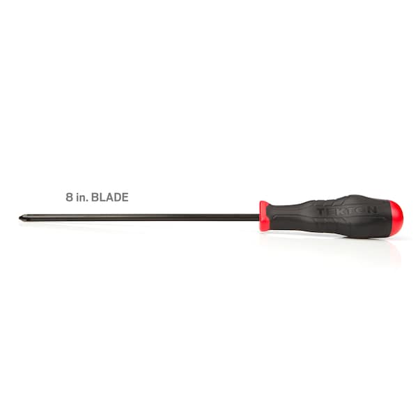 Tekton High-Torque Black Oxide Blade Screwdriver Set, 2-Piece (#2, 1/4 in.) - DRV41220
