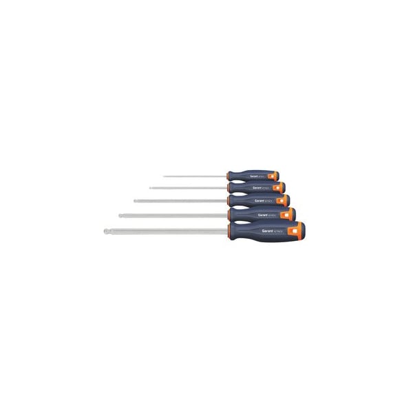Garant Hexagon ball-point screwdriver set- with 2-component Haptoprene handle- Number of screwdrivers: 5 - 627746 5