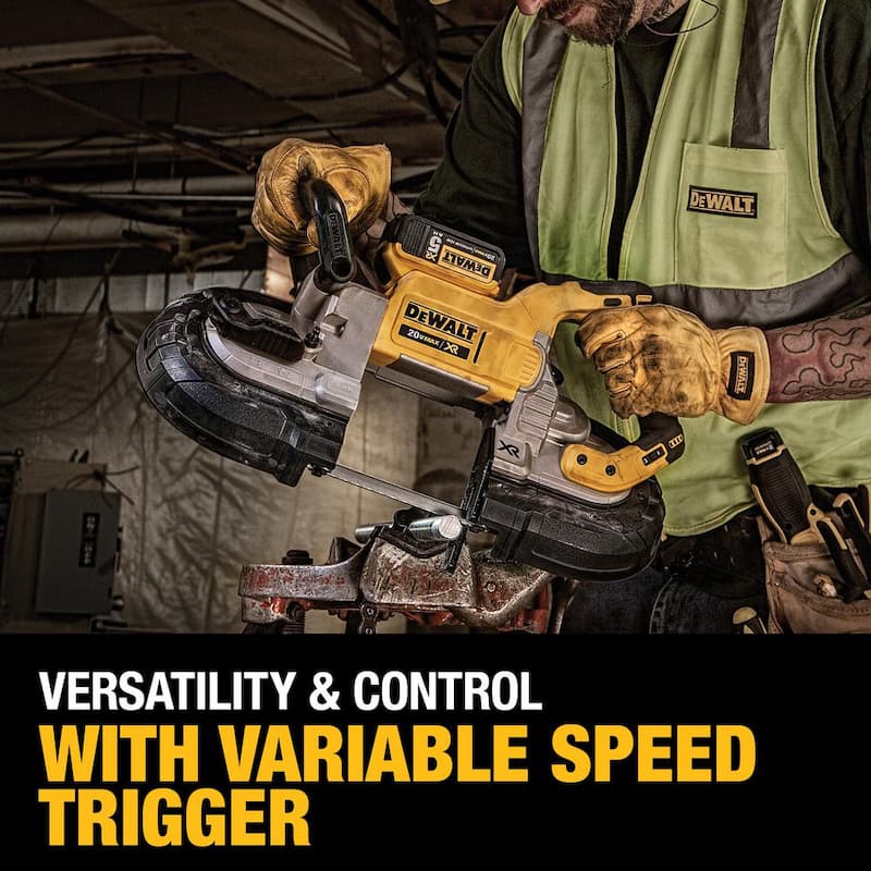 Sierra de cinta sin escobillas DEWALT 20V MAX XR inalámbrica de corte profundo (herramienta solamente) - DCS374B