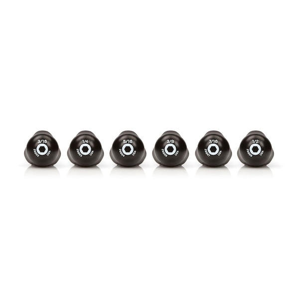 Tekton High-Torque Black Oxide Blade Nut Driver Set, 6-Piece (3/16-1/2 in.) - DHD91101
