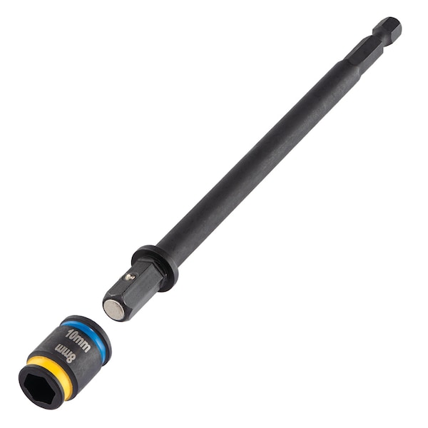 Malco MSHXLCM2 8 mm & 10 mm 6 in. Cleanable Hex Nut Driver - MSHXLCM2