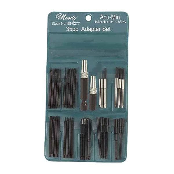 Moody Tool MetSuper Adptr St, 1/4" Hex Drives, 35Pc - 58-0277