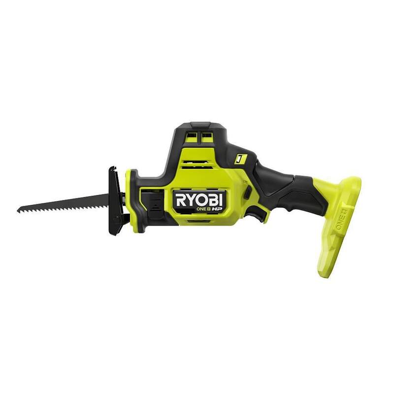 Sierra sable reciprocante compacta inalámbrica sin escobillas de una mano RYOBI ONE+ HP 18V (herramienta solamente) - PSBRS01B