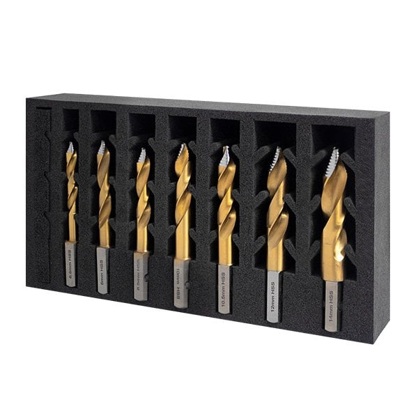 Versadrive HMT TurboTip Impact Drill Bit Set, 6.8, 8, 8.5, 10, 10.5, 12, 14mm - 209015-SET3