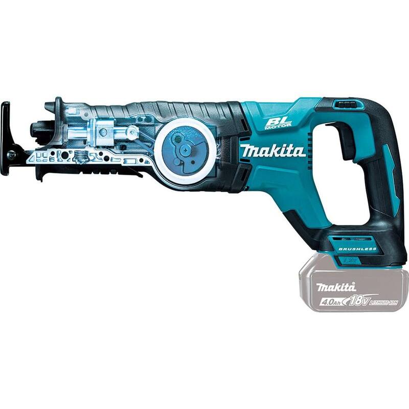 Sierra reciproca inalámbrica sin escobillas Makita 18V LXT de velocidad variable con batería de iones de litio (solo herramienta) - XRJ05Z