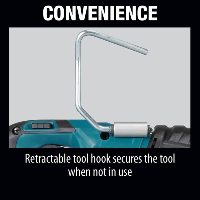 Sierra reciproca inalámbrica sin escobillas Makita 18V LXT de velocidad variable con batería de iones de litio (solo herramienta) - XRJ05Z