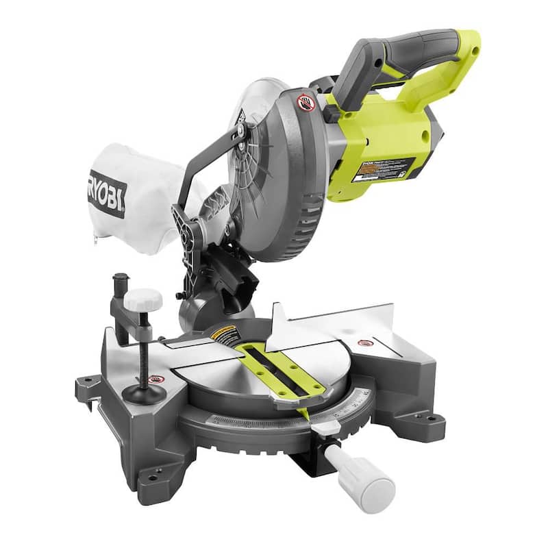 RYOBI ONE+ 18V Sierra ingleteadora compuesta inalámbrica de 7-1/4 pulgadas (Herramienta solamente) - P553