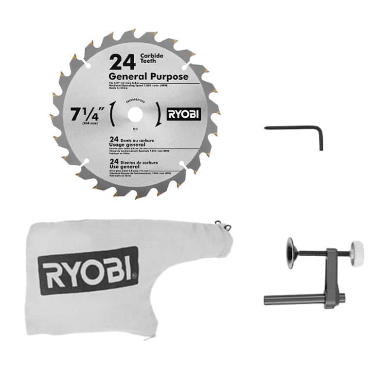 RYOBI ONE+ 18V Sierra ingleteadora compuesta inalámbrica de 7-1/4 pulgadas (Herramienta solamente) - P553