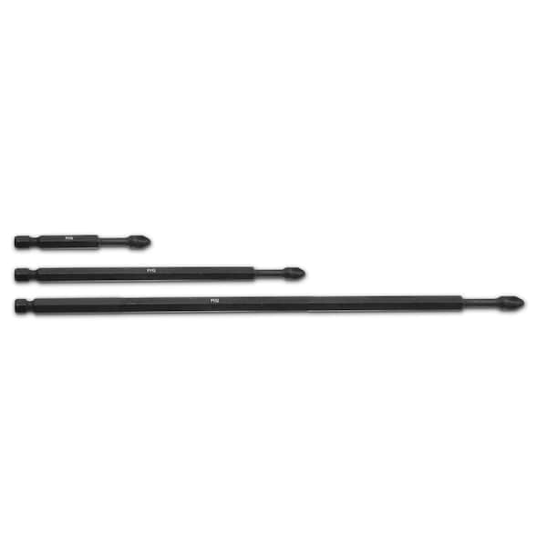 Vim Products VIM Tools 3-Piece PHILIPS P2 TORSION PWR SHANK Drive SET - V222