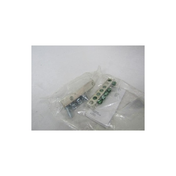 Eaton Cutler-Hammer 2.54in L, 1-3/4in Mounting Hole, 5-Terminal, Ground Bar Kit for 2/4-Load Center - GBK5