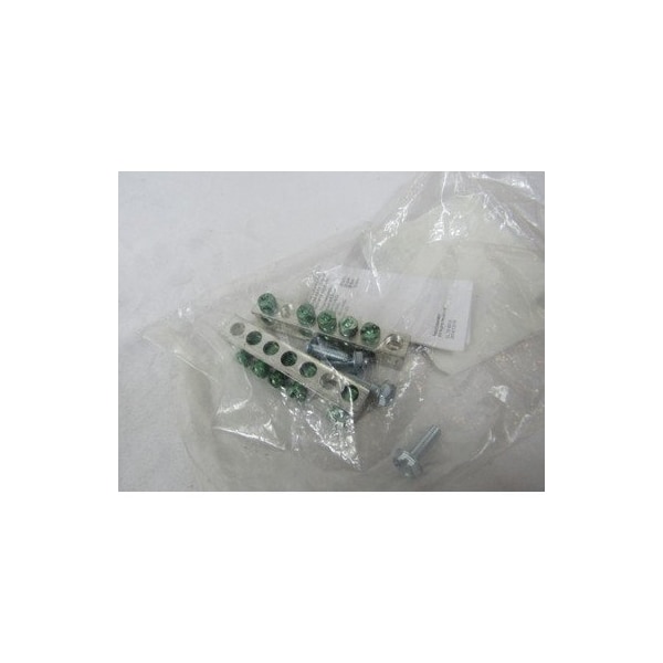 Eaton Cutler-Hammer 2.54in L, 1-3/4in Mounting Hole, 5-Terminal, Ground Bar Kit for 2/4-Load Center - GBK5