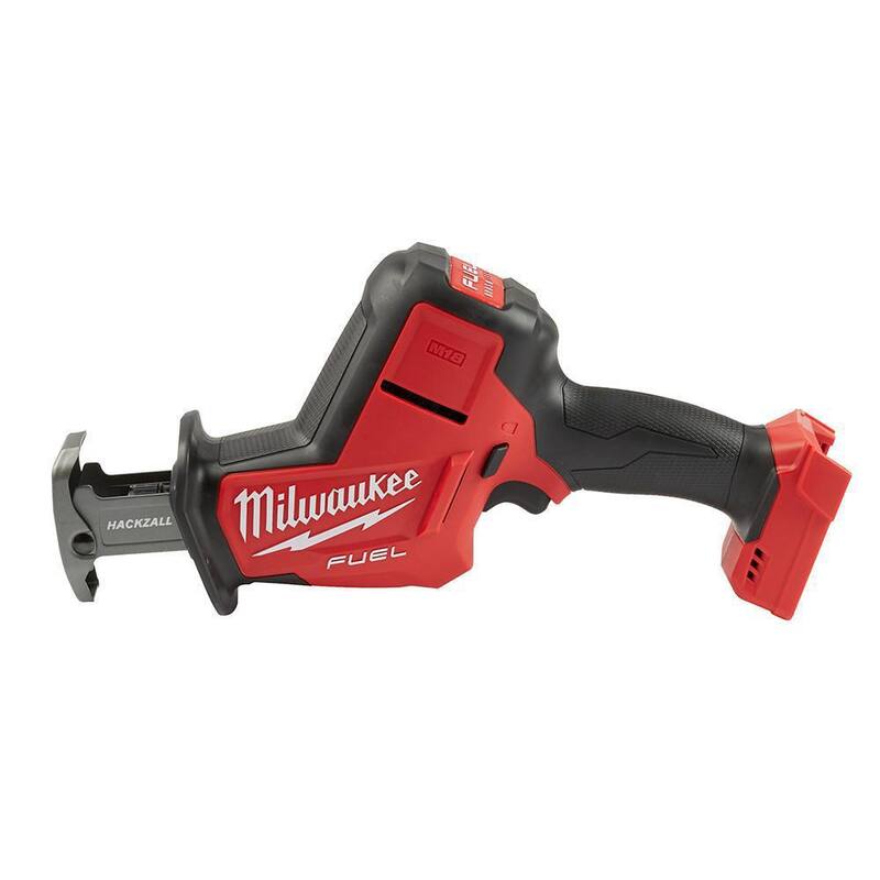 Sierra recíproca Milwaukee M18 FUEL de 18 voltios de ion de litio sin escobillas, inalámbrica, HACKZALL, con (2) baterías M18 5.0Ah - 2719-20-48-11-1852