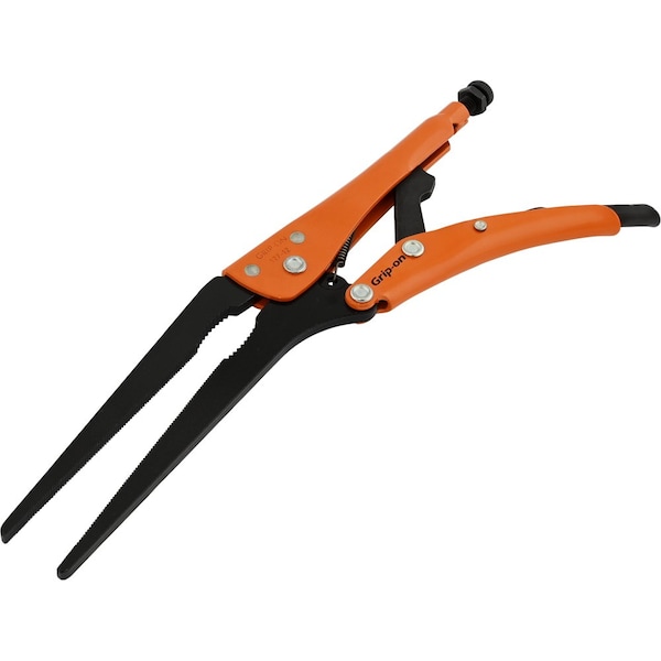 Grip-On 12 Locking Pliers, 5116 Jaw Opening, Long Nose - 127-12