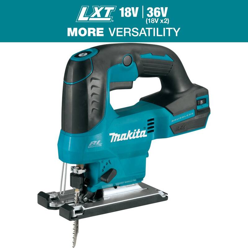 Sierra de calar inalámbrica sin escobillas de 18V LXT de iones de litio de Makita (herramienta única) - XVJ04Z