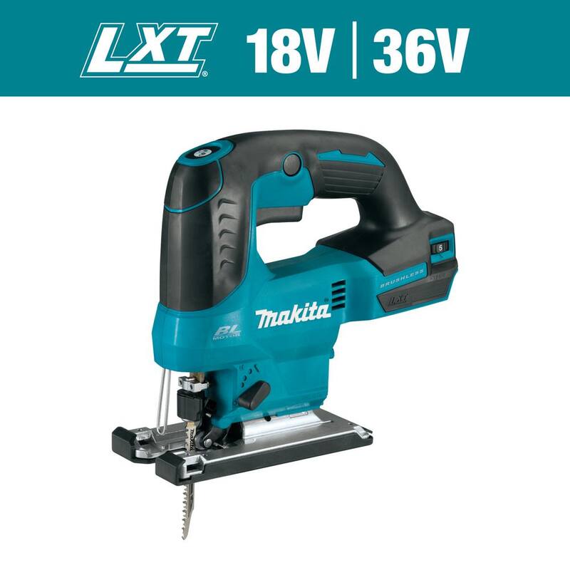 Sierra de calar inalámbrica sin escobillas de 18V LXT de iones de litio de Makita (herramienta única) - XVJ04Z