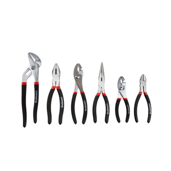 Fleming Supply 6-piece Pliers Set with Case, Drop Forged and Heat Treated Adjustable Hand Tools with Comfort Grip - 171682MDS