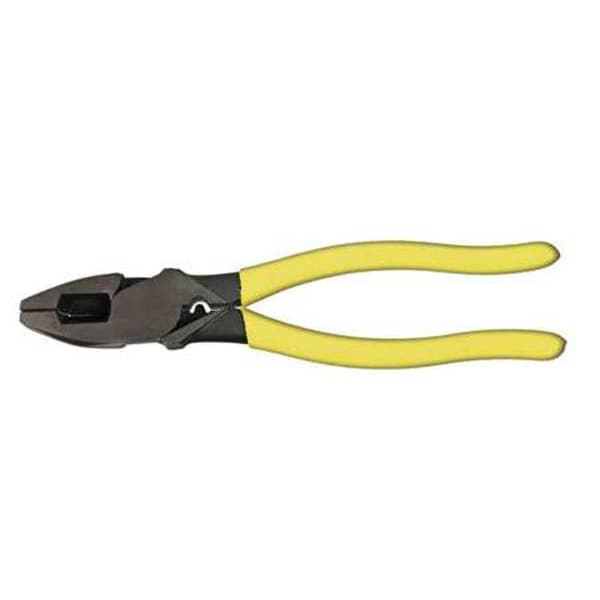 Jonard Tools 9 1/2 in Linemans Plier Fish Tape Puller, Wire Crimper, Chrome Vanadium Steel - JIC-685
