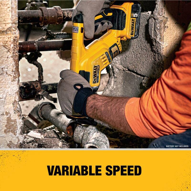 DEWALT 20V MAX XR Sierra de sable compacta sin escobillas inalámbrica (Herramienta solamente) - DCS367B