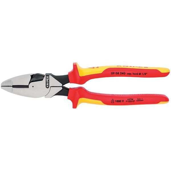 Knipex Linesman Pliers New England Head, 1000V - 09 08 240 US