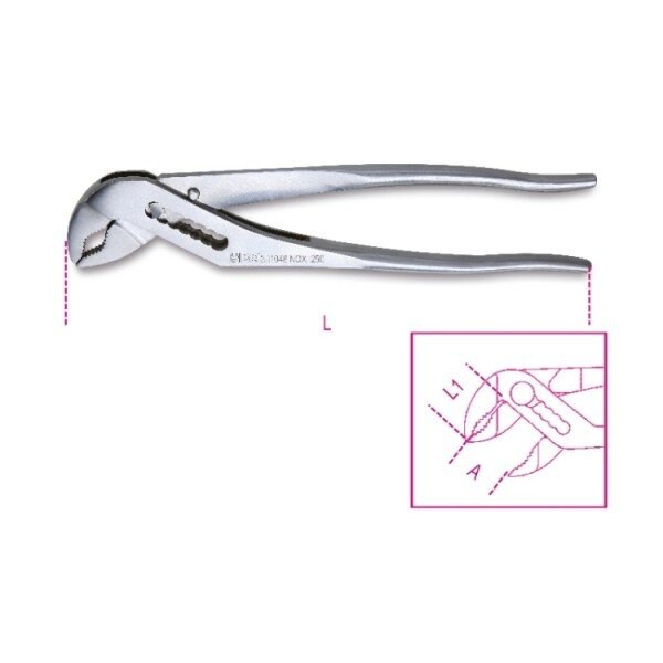 Beta 10480325 Adjustable Closed Pliers 250 mm Stainless Steel - 010480325