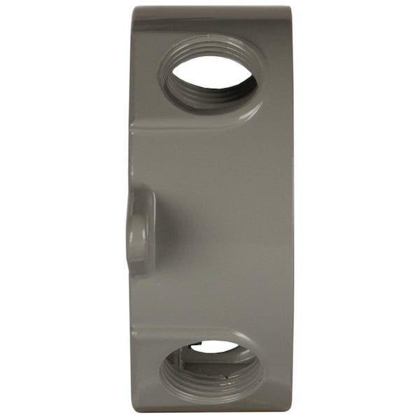 Bell Outdoor Weatherproof Electrical Box, 16 cu in, FSCC Box Type, 1 Gang, Aluminum - 5372-0