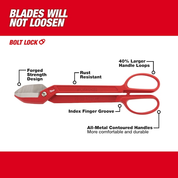 Milwaukee Tool 16" Bulldog Tinner - 48-22-4001
