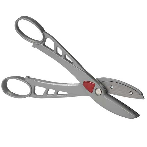 Malco Tinners Snip, Straight, 14 in, Aluminum Frame, Steel Inset Blades - M14A