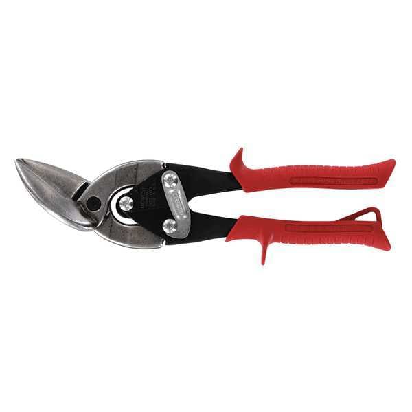 Midwest Snips Aviation Snip, Left Curves/Straight, 9 3/4 in, Stainless Steel - MWT-SS6510L