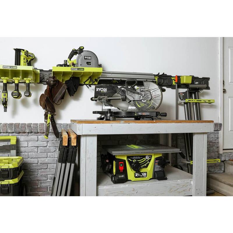 RYOBI ONE+ HP Sierra ingleteadora compuesta deslizante inalámbrica sin escobillas de 10 pulgadas de 18V (Herramienta solamente) - PBLMS01B