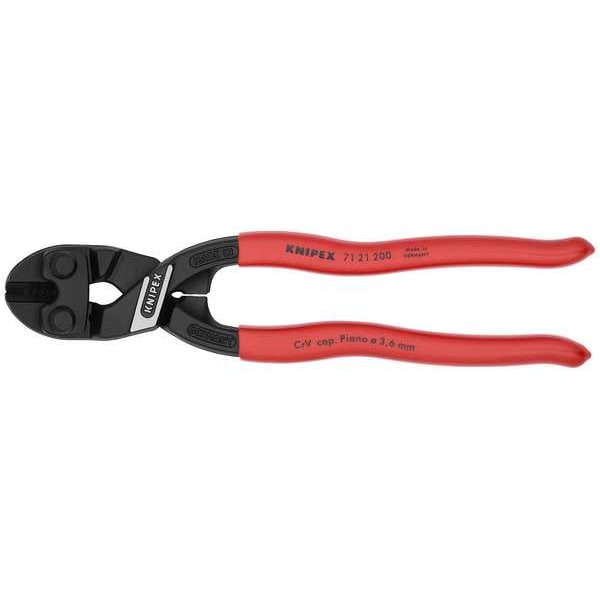 Knipex Mini Bolt Cutter, Steel, 8 In. L - 71 21 200 SBA