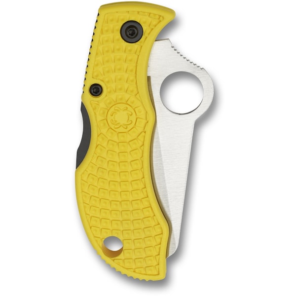 Spyderco 2024 Spyderco Manbug Salt Lightweight Yellow H1 Serrated - SPY-MYLS