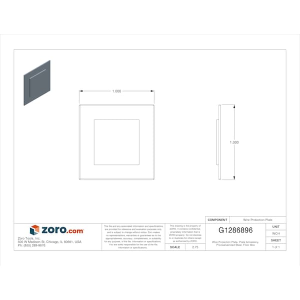 Eaton B-Line Wire Protection Plate, Pre-Galvanized Steel, Nail Plate Box Type - BM3M