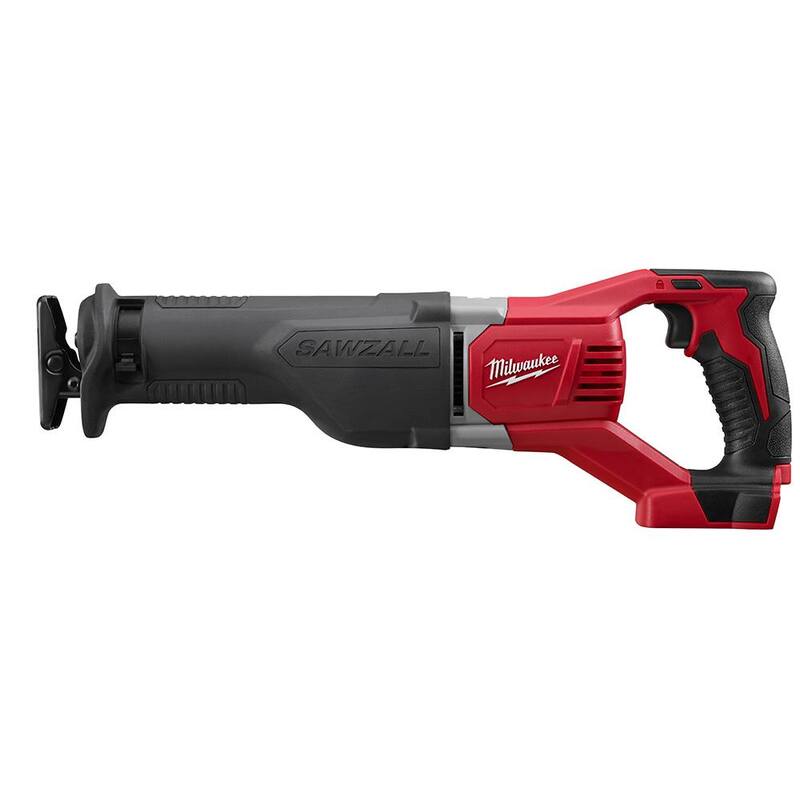 Sierra reciprocante inalámbrica Milwaukee M18 18V de ion de litio SAWZALL con (1) batería de 5.0 Ah y (1) batería de 2.0 Ah y cargador - 2621-20-48-59-1852.