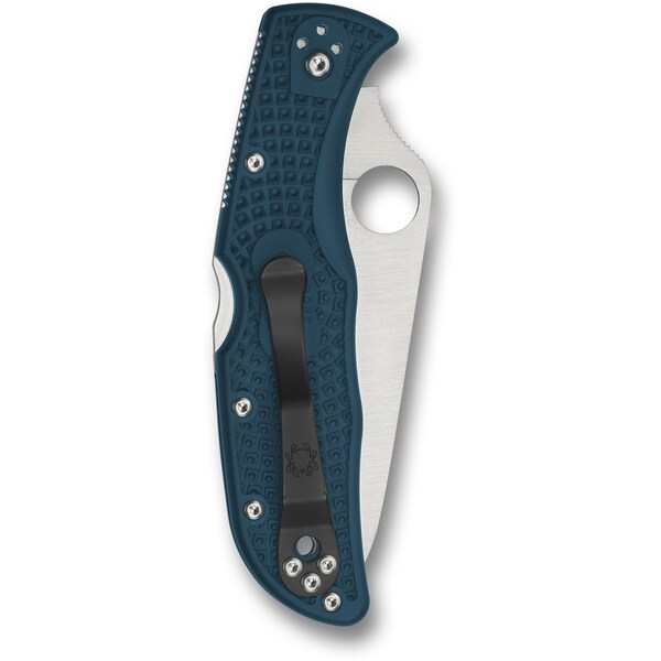 Spyderco 2024 Spyderco Reveal 6 Endela Lightweight Blue K390 Steel Plain Edge - SPY-C243FPK390