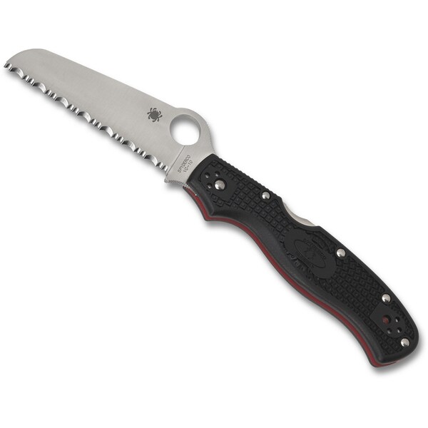 Spyderco Spyderco Reveal 8 Rescue 3 Wildland Firefighter Foundation, Lightweight Blk, 93Mm/Flat Ground S - SPY-C14FSBKRD3