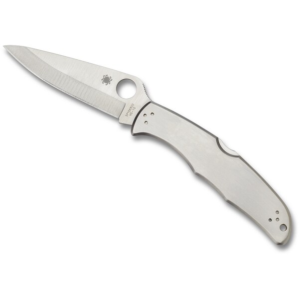 Spyderco 2024 Spyderco Endura 4 Stainless Plain - SPY-C10P