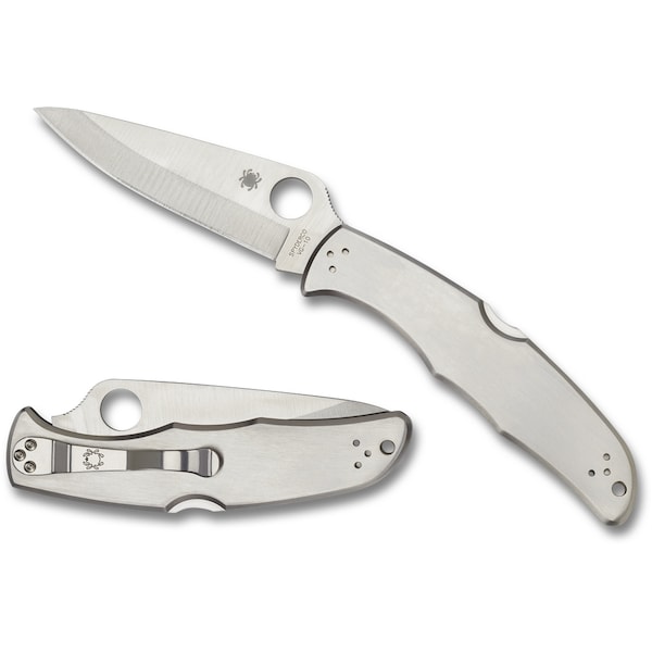 Spyderco 2024 Spyderco Endura 4 Stainless Plain - SPY-C10P