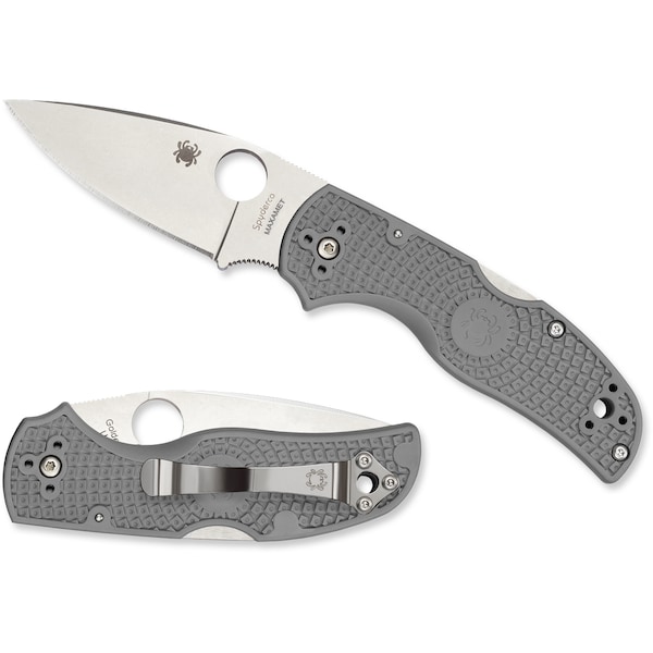 Spyderco 2024 Spyderco Native 5 Lightweight Gray Maxamet Plain - SPY-C41PGY5