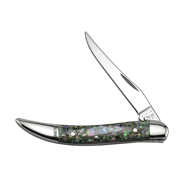 Case Cutlery 2023 Case Smooth Abalone Small Texas Toothpick 810096 Ss Velvet Box - CAS-12002