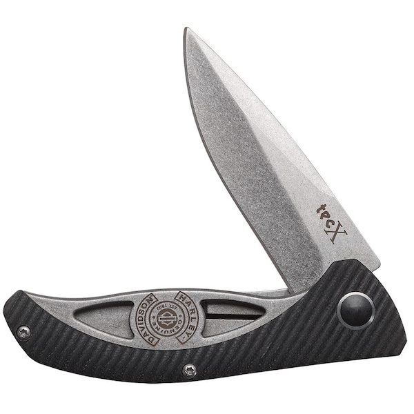 Case Cutlery 2023 Case Harley-Davidson Tec Xstonewash Blade Fl-1 Fl1254 - CAS-52197