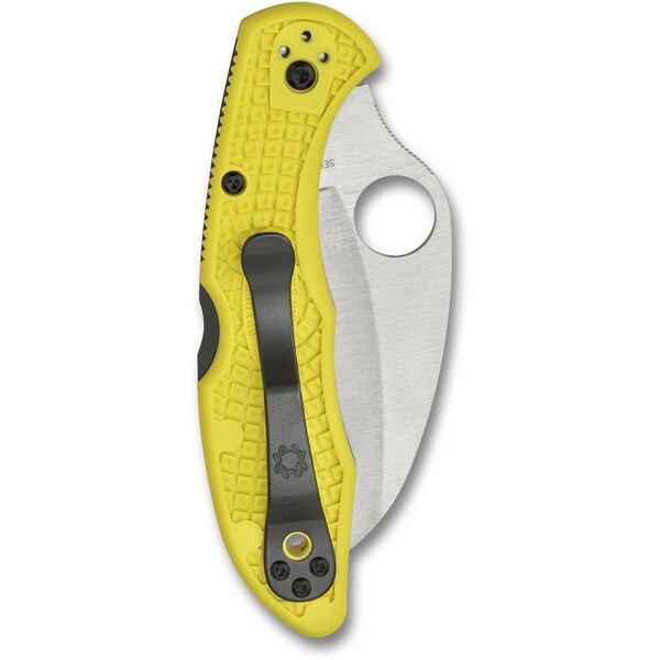 Spyderco 2024 Spyderco Tasman Salt 2 Lightweight Yellow H1 Plain - SPY-C106PYL2