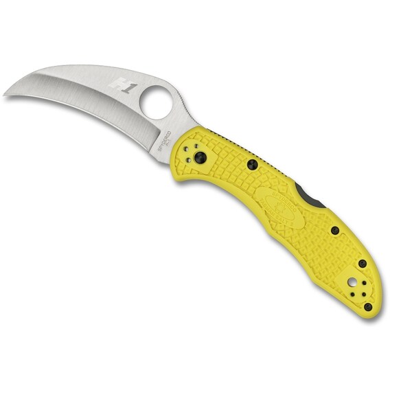 Spyderco 2024 Spyderco Tasman Salt 2 Lightweight Yellow H1 Plain - SPY-C106PYL2