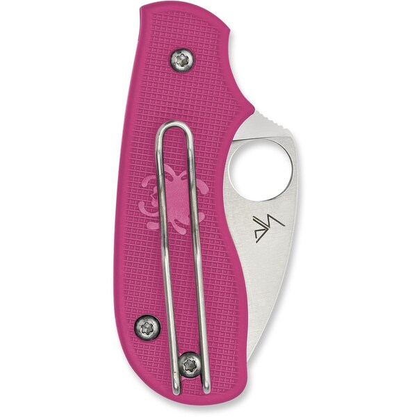 Spyderco 2024 Spyderco Squeak Heals Lightweight Pink Slip Joint Plain - SPY-C154PPN