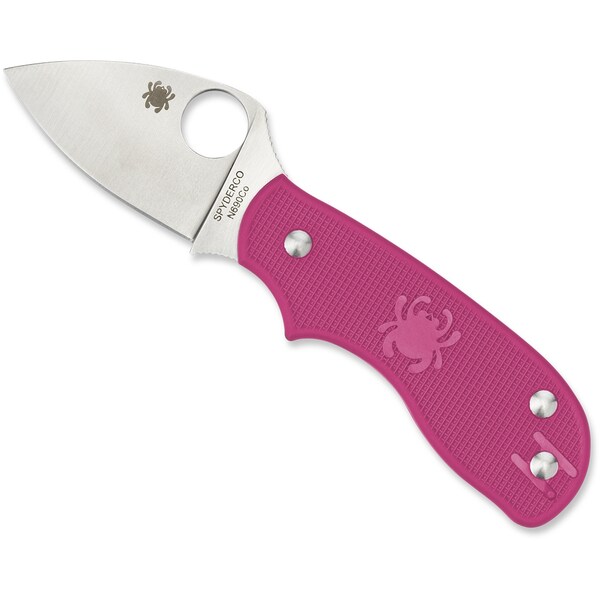 Spyderco 2024 Spyderco Squeak Heals Lightweight Pink Slip Joint Plain - SPY-C154PPN