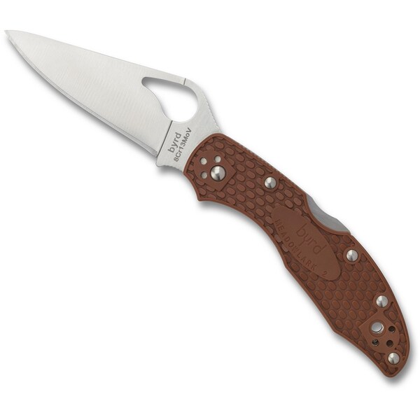 Spyderco 2023 Spyderco Meadowlark 2 Lightweight Brown Plain - SPY-BY04PBN2