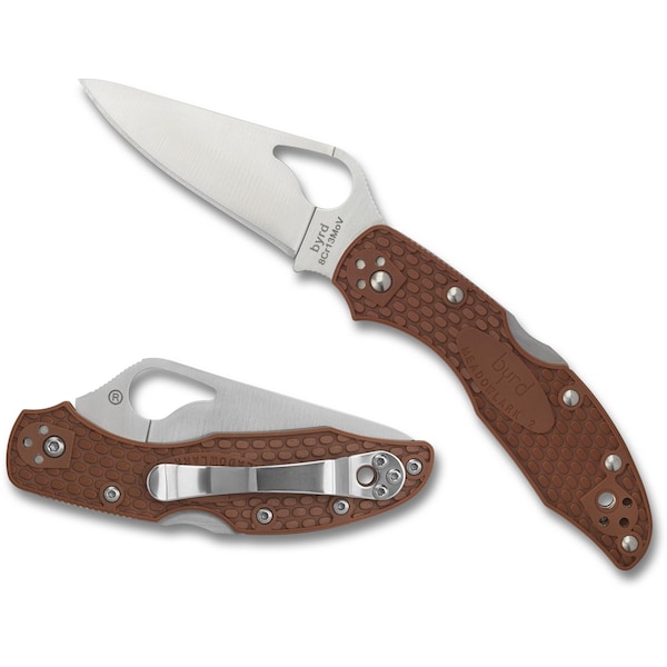 Spyderco 2023 Spyderco Meadowlark 2 Lightweight Brown Plain - SPY-BY04PBN2