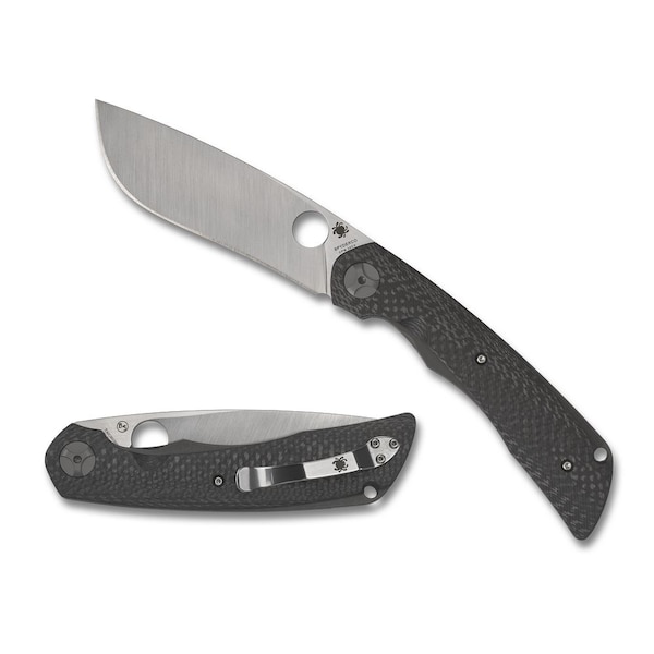 Spyderco 2023N Spyderco Reveal 13 Subvert Carbon Fiber Cpm 20Cv, Sprint Run, Plain Edge - SPY-C239CFP