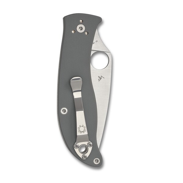 Spyderco 2024 Spyderco Polestar G-10 Gray Cts Bd1 Plain - SPY-C220GPGY