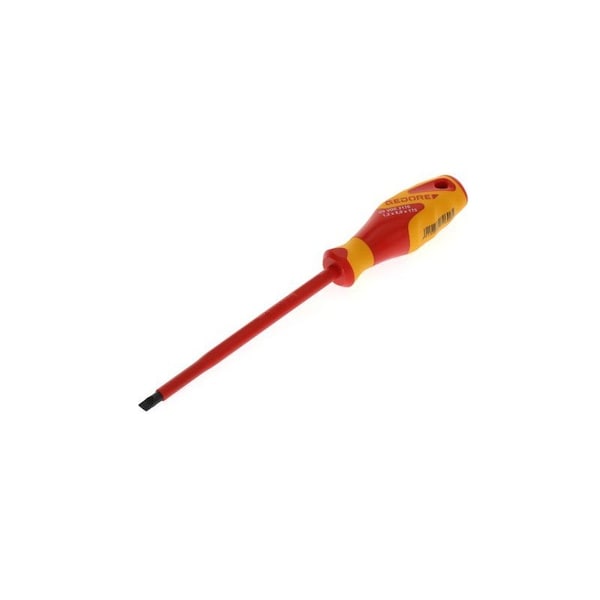 Gedore Insulated Screwdriver, Slotted, 8mm Slotted 8mm x 1.2mm - VDE 2170 8