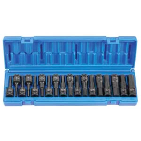 Light House Beauty 1/2" Drive 18 Pieces Combo Hex Driver SAE/Metric Set - LI2571892